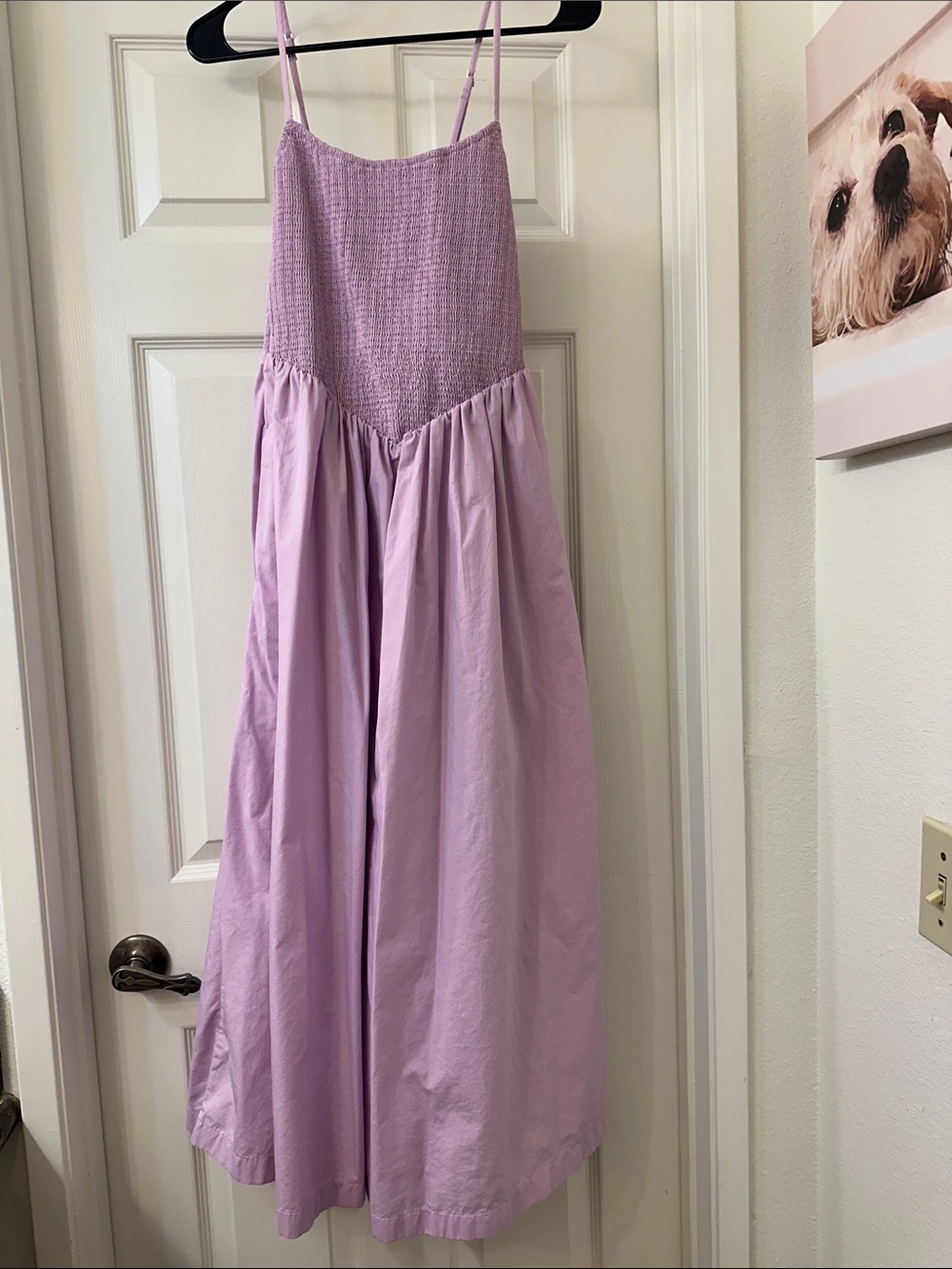 Purple smocked dress